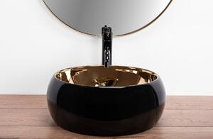 Countertop washbasin REA Luna Gold/Black