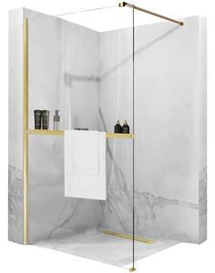 Shower screen Rea Aero Gold Brush N 90 Walk In + EVO