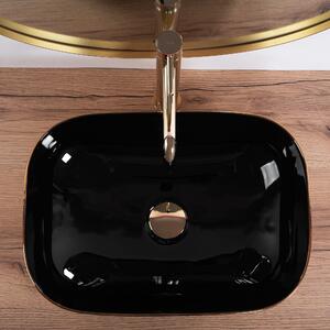 Countertop washbasin Rea Belinda BLACK GOLD BRUSH