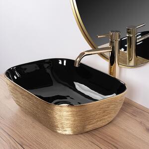 Countertop washbasin Rea Belinda BLACK GOLD BRUSH