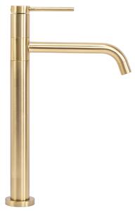 Bathroom faucet Rea Lugano Slim Brush Gold High