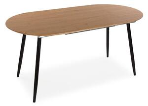 Dining Table Versa DOINYO Black Metal MDF Wood 80 x 75 x 160 cm