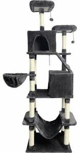 Scratching Post for Cats Taylor Dark Grey Plush
