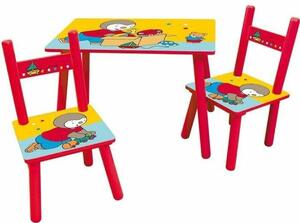 Children's table and chairs set Fun House T'CHOUPI
