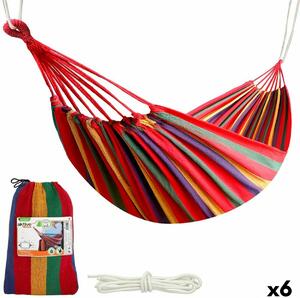 Hammock Aktive Orange 200 x 0,4 x 100 cm (6 Units)