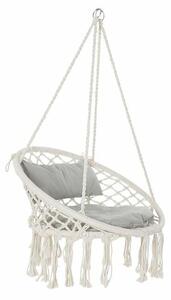 Hammock DKD Home Decor Beige Grey Maroon 82 x 62 x 123 cm (82 x 62 x 123 cm)