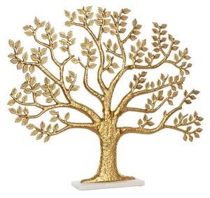 Decorative Figure Home ESPRIT White Golden Tree 76 x 10 x 68 cm