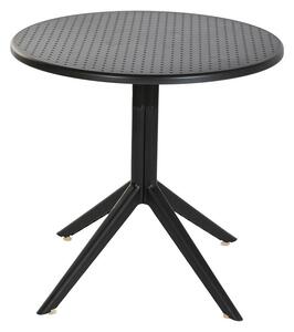 Dining Table Home ESPRIT Black Metal polypropylene 80 x 80 x 75 cm