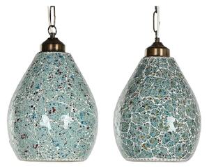 Ceiling Light Home ESPRIT Green Sky blue Metal Crystal 25 W 23 x 23 x 66 cm (2 Units)