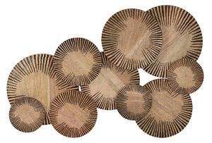 Wall Decoration Home ESPRIT Natural Modern Circles 84 X 4,5 X 56 CM
