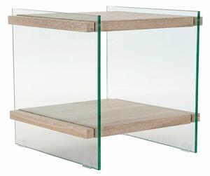 Nightstand DKD Home Decor Crystal MDF Wood (50 x 50 x 49 cm)