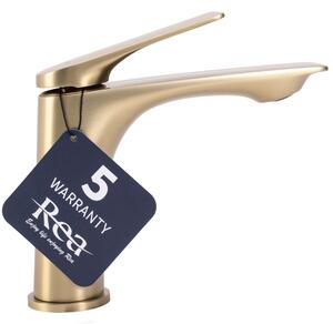 Bathroom faucet Rea AVALON brush gold Low