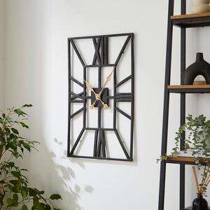 Rectangle Skeleton Wall Clock