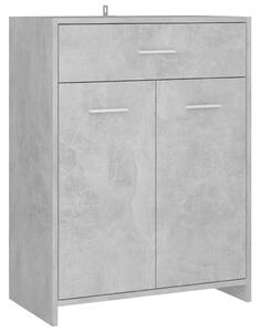Bathroom Cabinet Concrete Grey 60x33x80 cm Engineered Wood