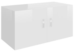 Wall Mounted Cabinet High Gloss White 80x39x40 cm Engineered Wood