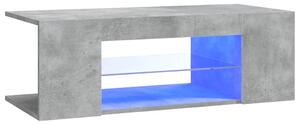 TV Cabinet with LED Lights Concrete Grey 90x39x30 cm