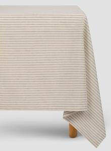 Oatmeal Stripe Linen Blend Tablecloth | Medium | Piglet in Bed