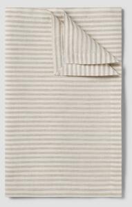 Oatmeal Stripe Linen Blend Table Runner | 45 x 200cm | Piglet in Bed