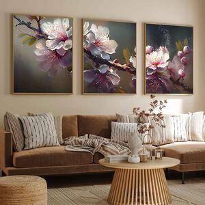Satori Wooden 20x30cm Sakura Mist Art of Frame Set of 3 in Multicolour