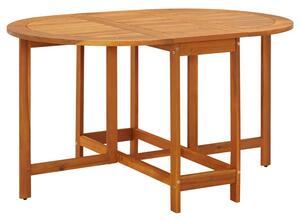 Revano Garden 130cm Acacia Wood Folding Dining Table in Brown