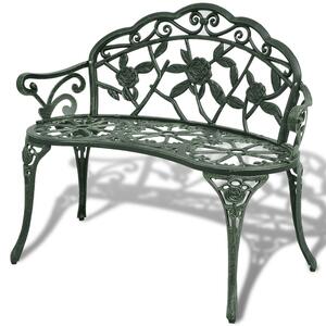 Zavino Outdoor Aluminium Seating Bench in Green