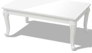 Coffee Table 100x60x42 cm High Gloss White