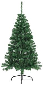 Artificial Half Christmas Tree with Stand Green 120 cm PVC