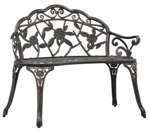 Zavino Outdoor Aluminium Seating Bench in Bronze