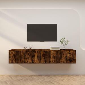 Wall-mounted TV Cabinets 2 pcs Smoked Oak 100x34.5x40 cm