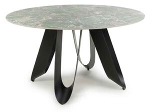 Oshawa Marble Effect Round Dining Table In Green