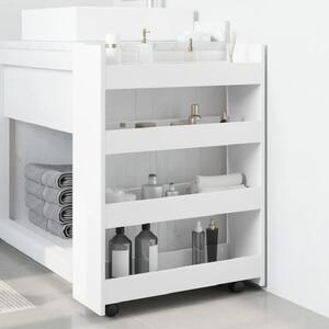 Algona Wooden Kitchen Trolley With 4 Shelves In White