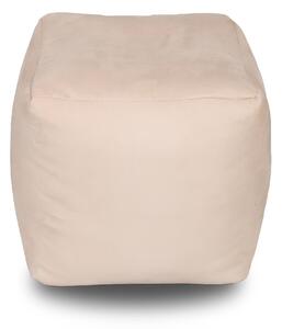 Kaikoo Brushed Faux Suede Beanbag Cube Cream