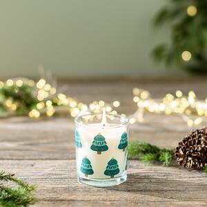 Traditional Folk Festive Garland Pom Pom Candle Clear