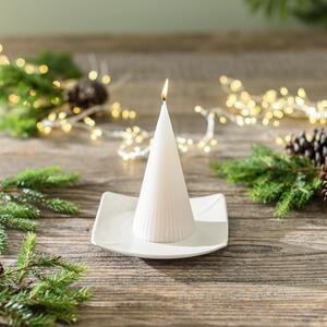 Starlight Tree Shaped Candle White