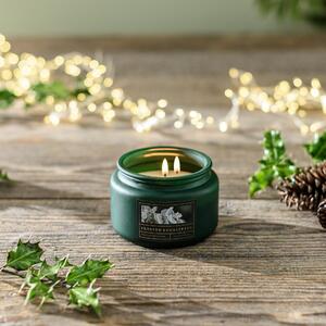 Festive Garland Multi Wick Candle Green