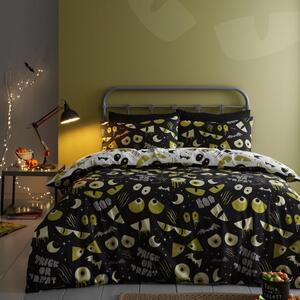 Halloween Trick Or Treat Bedding Set Black