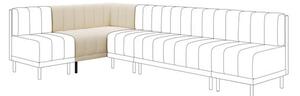 Amali Corner Dining Bench, Boucle
