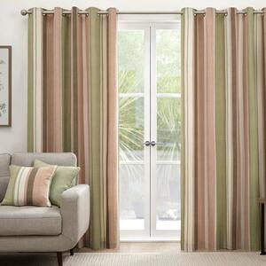 Whitworth Ready Made Eyelet Curtains Green