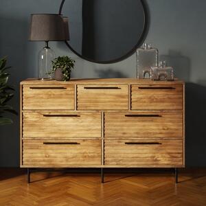 Bryant 7 Drawer Chest, Mango Wood Effect