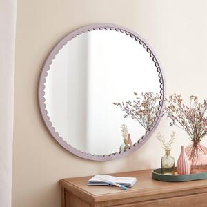 Remi Scalloped Round Wall Mirror