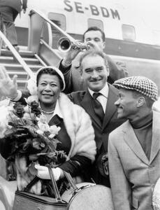 Photography Ella Fitzgerald at Paris Airport, 1957