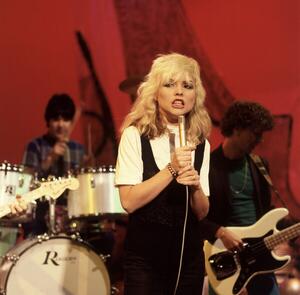 Photography Portrait de Deborah Harry du groupe punk americain Blondie , vers 1977