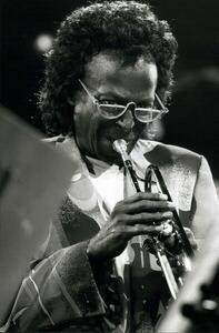 Photography Miles Davis performing at the Montreux Jazz Festival, 1991