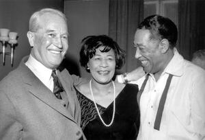 Photography Duke Ellington, Ella Fitzgerald, Maurice Chevalier, 1966