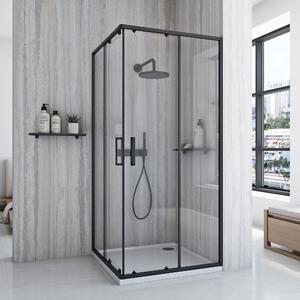 Shower enclosure Rea City 80x80 Black