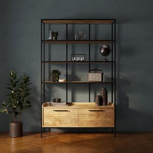 Bryant Tall and Wide Shelving Unit Wood (Brown)