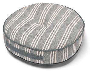 Recycled Cotton Round Filled Seat Pad Grey/White