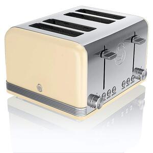 Swan Retro 4 Slice Cream Toaster
