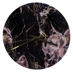 ROUND NERO PORTORO WALL CLOCK