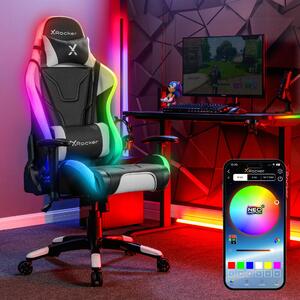 X Rocker Agility Sport RGB Office Gaming Chair with Neo Motion Sync LED Black